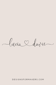 Couples Logo For Wedding Wedding Logo Calligraphy Heart Logo Logo With Heart Premade Logo Calligraphy Font With Heart Heart Logo In 2021 Kids Initial Tattoos Name Tattoos For Moms Tattoos For Kids