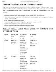 Peraturan yang dijelaskan di dalam artikel ini termaktub kepada pekerja yang tertakluk di bawah akta buruh (gaji tidak melebihi rm2,000, buruh manual) tetapi boleh. Akta Buruh Kerja Lebih Masa 2018 Tanpa Disedari Kerja Lebih Masa Yang Berterusan Ini Membuatkan Ramai Pekerja Mengalami Tekanan Yang Kronik Dan Keletihan Mental Walaupun Di Luar Waktu Kerja