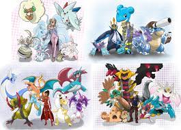 The elite four in heartgold & soulsilver are positioned within the indigo plateau in kanto. I Drew My Own Elite Four Members Along With Their Own Teams And An Extra Legendary Pokemon That May Help Accompany Them Throughout Their Journeys From Left To Right Tasha Maverick Krystal
