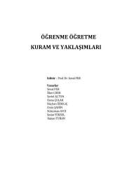 Yapılandırmacı öğrenme kuramı ortamlarında, ortam basit tarzda değil karmaşık bir yapıda olmalıdır. Ogrenme Ogretme Kuram Ve Yaklasimlari Prof Dr Seval Fer
