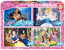 Get it as soon as tue, jul 27. 4 Puzzles Disney Princess 50 Teile Educa Puzzle Online Kaufen