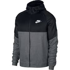 Black And Grey Nike Jacket Nike Men S Sportswear Advance 15 Full Zip Hoodie Size Medium Charcoal Heather Black Mens Sweatshirts Mens Sportswear Grey Nike Hoodie