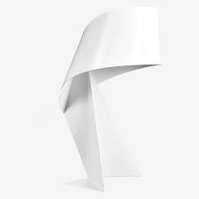 Ribbon - Lampe de table en métal - 50 cm - Blanc - Design by ...