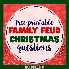 Buzzfeed staff get all the best moments in pop culture & entertainment delivered to your inbox. Free Printable Family Feud Christmas Questions Homeschool Hideout Family Feud Christmas Questions Christmas Questions Christmas Family Feud
