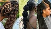 Leaving the hair to stand all curled up and kinky. 2020 Packing Gel Styles Ponytail Styles 4 Cute Ladies 2020 Youtube