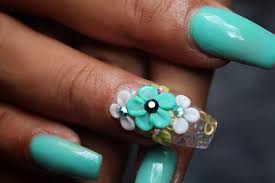 Diferencias entre las uñas acrilicas decoradas, gel y porcelanas. Unas Acrilicas En Color Aqua Plum Nail Lab Cojutepeque Facebook