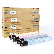 They have high print pages and vivid printing color. Compatible Bk C Y M Copier Toner Tn324 For Konica Minolta Copier Bizhubc258 C308 C360 C378 C454 C554e Tianse