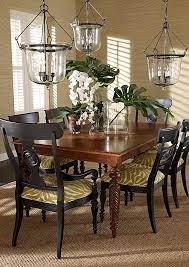 Tropical decor for living room with ceiling fan, wood chairs and table. 150 Tropical Dining Rooms Ideas Tropical Dining Room Dining Tropical