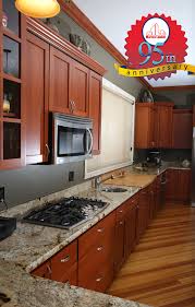 Chestnut Stained Cherry Kitchen Cabinets Completed With Butcher Block Counter Tops Butcher Block Countertops Kitchen Cabinets Cherry Kitchen