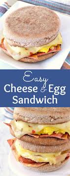 Easy Egg And Cheese Breakfast Sandwich Recipe Egg Sandwich Breakfast Sandwiches Best Breakfast Sandwich