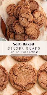 Soft And Chewy Ginger Snap Cookies Recipe Ginger Cookie Recipes Ginger Desserts Healthy Christmas Baking Recipes