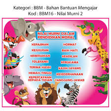 Saat ini, masyarakat tengah mengalami degradasi moral. Poster Carta Pure Value In Moral Education Bbm16 Shopee Singapore