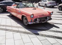 Image result for Sunset Coral 1957 Thunderbird