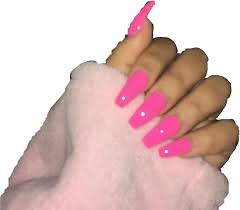 Doing pink and white nails requires some special materials and knowledge. Pink Acrylic Nails Png Image Background Png Arts