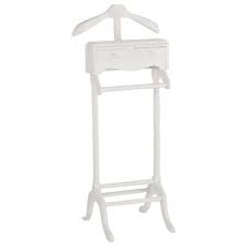 Typical features of valets include trouser hangers, jacket hangers, shoe bars, and a tray organizer for miscellaneous. Clothes Racks Valet Stands Keep Your Clothes Off The Floor