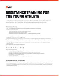 Effective conditioning program for junior tennis players.j phy fit treatment & sports. Resistance Training For The Young Athlete Pdf Volt Blog