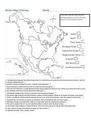North america biome map coloring. Lab Biome Map Coloring Pdf Abby Belcher Name Lab Date Oct21 North American Biomes Objective To Be Able To Identify The Major Biomes In North Course Hero