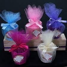 Set Of 20 Tin Pail Bucket Organza Wrap Ribbon Personalized Labels Wedding Baby Shower Party Halloween Gift Favor Candy Treat Box Halloween Gifts Wedding Labels
