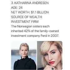 Katharina andresen salary income and net worth data provided by people ai provides an estimation for any internet celebrity's real salary income and net worth like katharina andresen based on real numbers. Top Ten Youngest Billionaires In The Liberian Stars Views Facebook