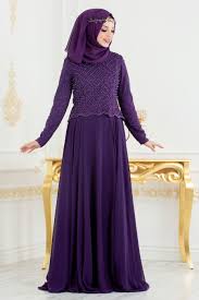 Tesetturlu Abiye Elbise Boncuk Detayli Mor Tesettur Abiye Elbise 3126mor Tesetturisland Com Elbiseler Moda Stilleri Ve Kadin Giyim
