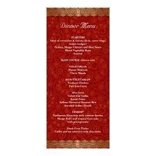 Gilded Edge Indian Frame Wedding Menu Zazzle Com Wedding Frames Gilded Edge Printing Double Sided