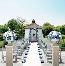 Blue Wedding Aisle Flower Decor Wedding Ceremony Flowers Pew Flowers Wedding Flowers A Blue Wedding Centerpieces Wedding Ceremony Decorations Aisle Flowers
