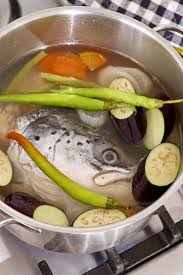 Stay Warm And Healthy While You Enjoy This Nutritious Sinigang Na Salmon A Filipino Sour Soup With A Good Mix Of Fis Salmon Sinigang Recipe Sinigang Sour Soup