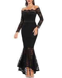 Women S Floral Lace Long Sleeve Off Shoulder Wedding Mermaid Dress Buy Online In Dominica At Dominica Desertcart Com Productid 42958805 Explore a variety of mermaid wedding dresses at theknot.com.