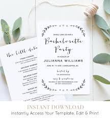 Bachelorette party or sometimes known as hen night is a party organized for a woman who is going to get married. Bachelorette Party Invitation Template Printable Rustic Etsy