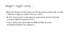Pendudukan british di pulau pinang. Sejarah Awal Negara Abdul Rahman Bin Ibrahim 10