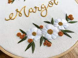 Wildflower my wildflower embroidery pattern is one of my most popular designs. Embroidery Pdf Pattern Honey Flowers Custom Name Hoop Etsy In 2021 Embroidery Flowers Pattern Embroidery Embroidery Patterns