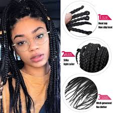 Individual tree braids with human hair. Crochet Braids Hair Synthetic 3s Box Braiding Xpression Braiding Hair 22inch Ombre Black Root Brown Bug Black Crochet Hair Box Braids Aliexpress