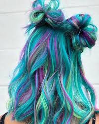 Rainbow Hair Rainbow Hair Color Hair Styles Split Dyed Hair