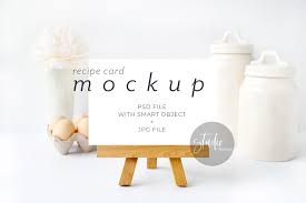Recipe Card Mockup 4x6 Card Mock Up 4x5 Card Mockup Table Etsy Stationery Mockup Recipe Cards Table Cards