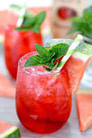 Watermelon Vodka Fizz Cocktail Mom 4 Real