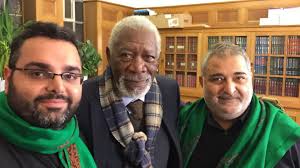 Hollywood Batman actor Morgan Freeman visits mosque in Queen's Park