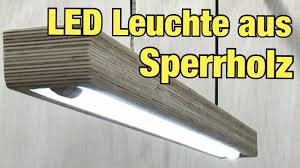 Moderne Led Leuchte Aus Sperrholz Led Tube Light Fixture Made From Plywood Proofwood Youtube In 2020 Led Sperrholz Led Leuchten