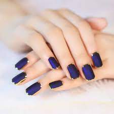 Salud y protección del medio ambiente. Https Modelosdeeunas Blogspot Com 2019 12 Matte Unas Acrilicas Color Azul Marino Html