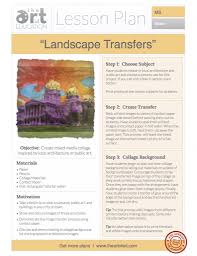 Lesson Plans The Art Of Education University Art Lesson Plans Landscape Art Lessons Art Education Lessons