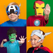 Im tausendkind shop tiermasken für kinder online entdecken. Kostenlose Comic Helden Masken Fur Kinder Zum Ausdrucken Freshdads Vater Helden Idole