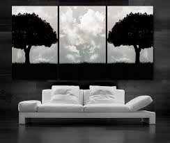 Large Black And White Canvas Prints Large 30 X 60 3 Panels Art Canvas Print Beautiful Tree Black White Wall Home Included Framed 1 5 Depth Sala Minimalista Cuadros Sala