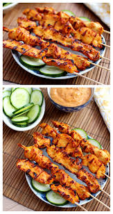 Thai Chicken Sate With Peanut Sauce Make These At Home With This Easy Recipe Much Cheaper Delicious And You Can Ha Recipes Poultry Recipes Diy Food Recipes