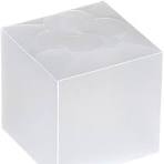 Amazon.com: Flower Top White Frosted Box 4 1/2" X 4 1/2" X 6 ...