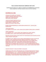 Please copy and paste this embed script to where you want to embed. Teks Pengacara Majlis Sambutan Hari Guru