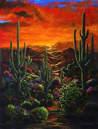 Written by jupiterz sunday, april 12, 2020 add comment edit. Desert Sunset Painting By Lance Headlee