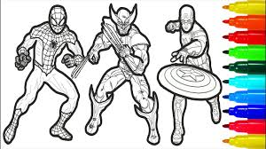 Coloring pages for superheroes ➜ tons of free drawings to color. Superhero Coloring Pages For Kids Astonishing The Avengers With Colored Markers Young Maxresdefault Approachingtheelephant