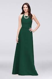 Crystal Necklace Faille A Line Bridesmaid Dress David S Bridal Find Bridesmaid Dresses Bridesmaid Dress Styles Bridesmaid Dresses