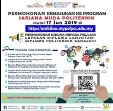 Jangan lupa tag kawan2 korang dan repost ye permohonan melalui : Ambilan Mypolycc Edu My