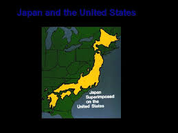 Japan superimposed over the east coast of the united states oc. Japans Modern History The Emperor Through Out Most
