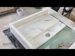1340 Step By Step How To Make White Statuario Marble Basin Sink In China Marble Factory Youtube Basin Sink Statuario Marble Quartz Slab